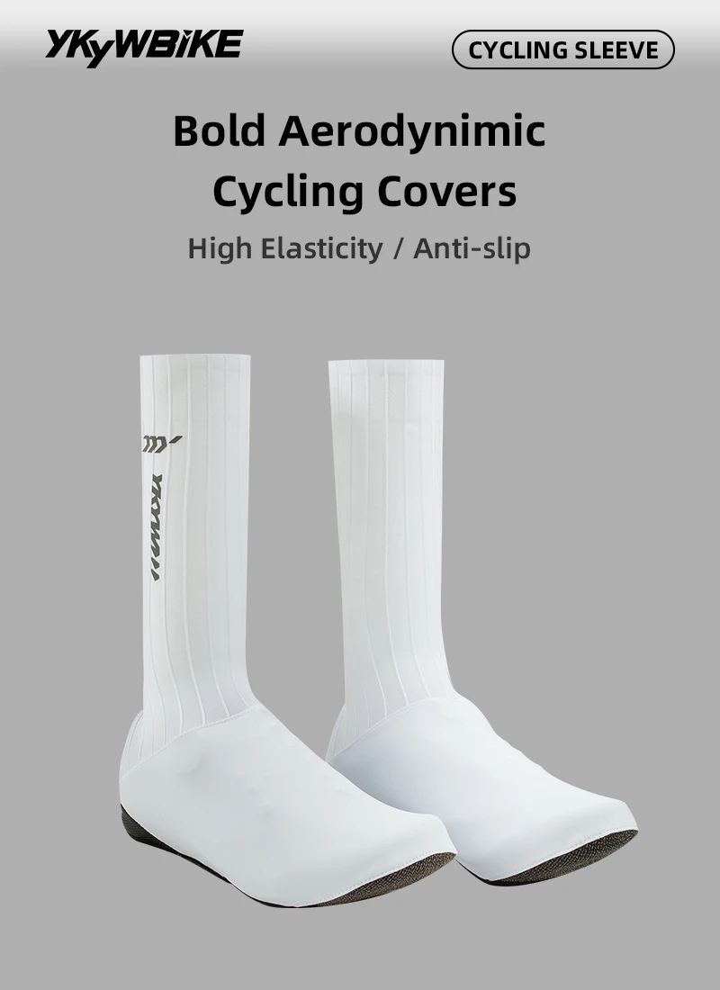 YKYWBIKE Unisex Fahrradschuhüberzieher 3D Aerodynamische Fahrrad-Überschuhe Rutschfeste Aero-Rennradschuhüberzieher Wasserabweisend – Detail 2