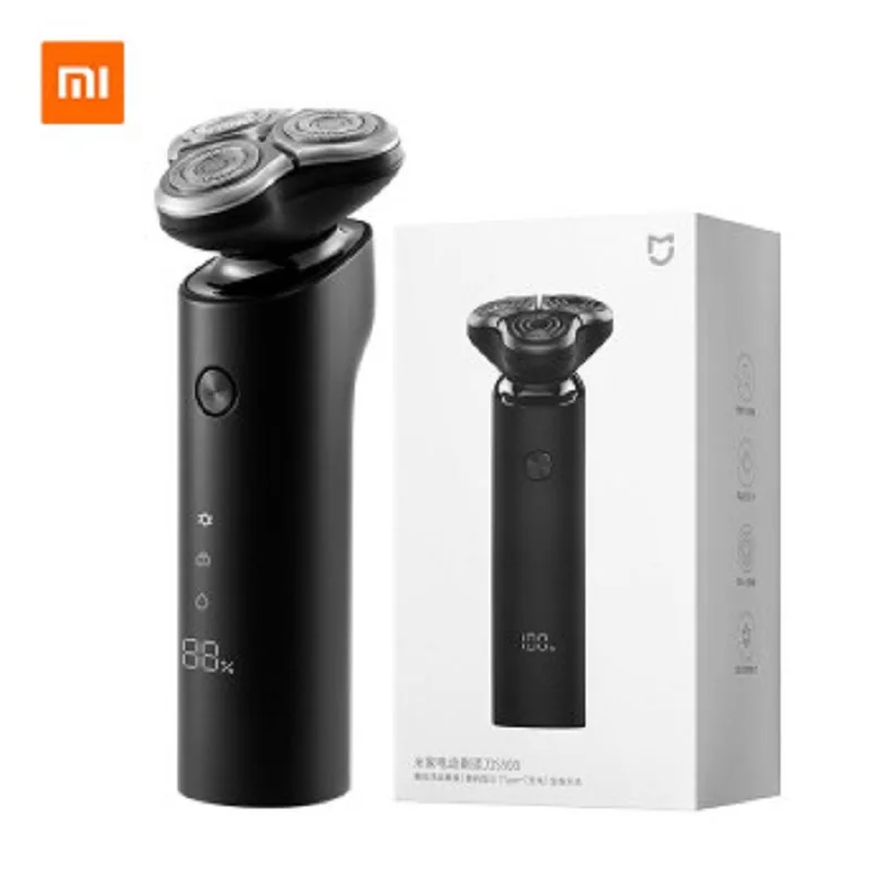 Xiaomi Original Mijia S500 Electric Shaver Wet & Dry Razor Waterproof Dual Blades 3D Head & Beard Trimmer Rechargeable