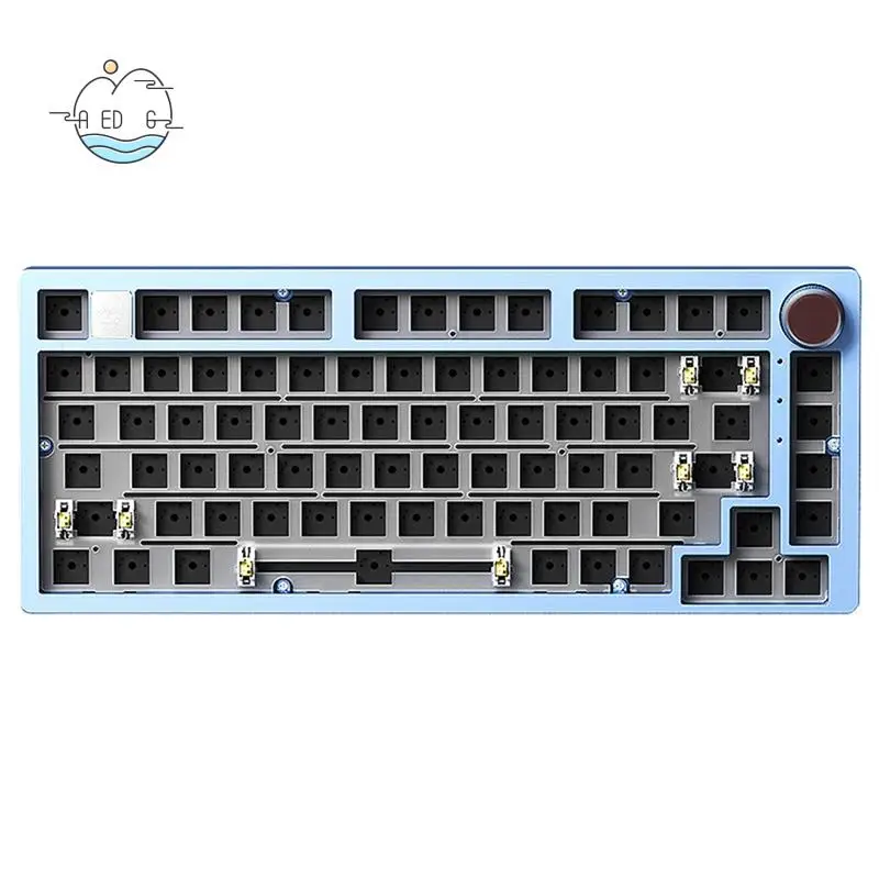 

Комплект проводной механической клавиатуры AED6 с ручкой, прокладкой подсветки RGB, изготовленная на заказ алюминиевая проводная клавиатура для ноутбука с возможностью горячей замены, офисного геймера