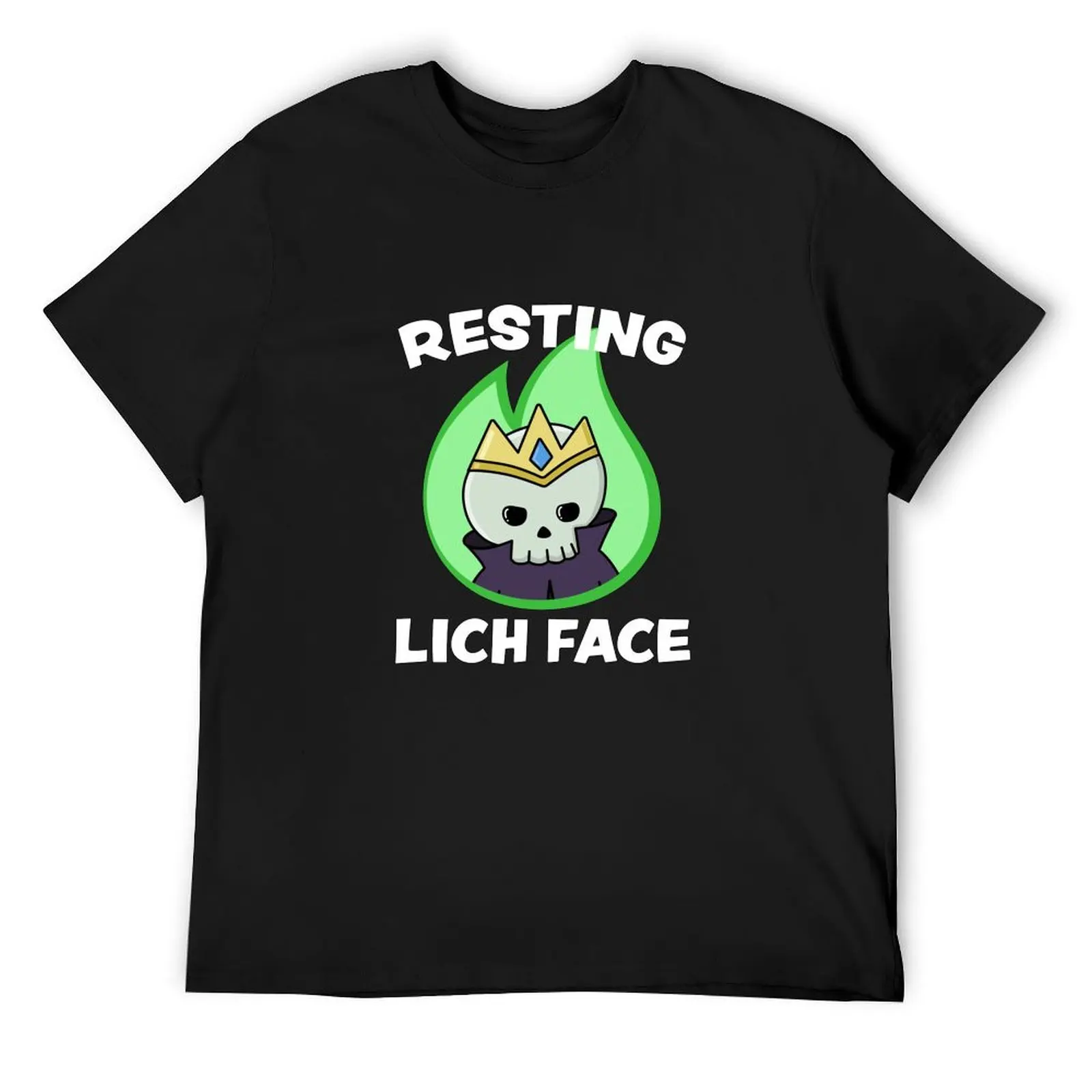 Resting Lich Face T-Shirt shirts graphic tee designer shirts aesthetic clothes mens clothing