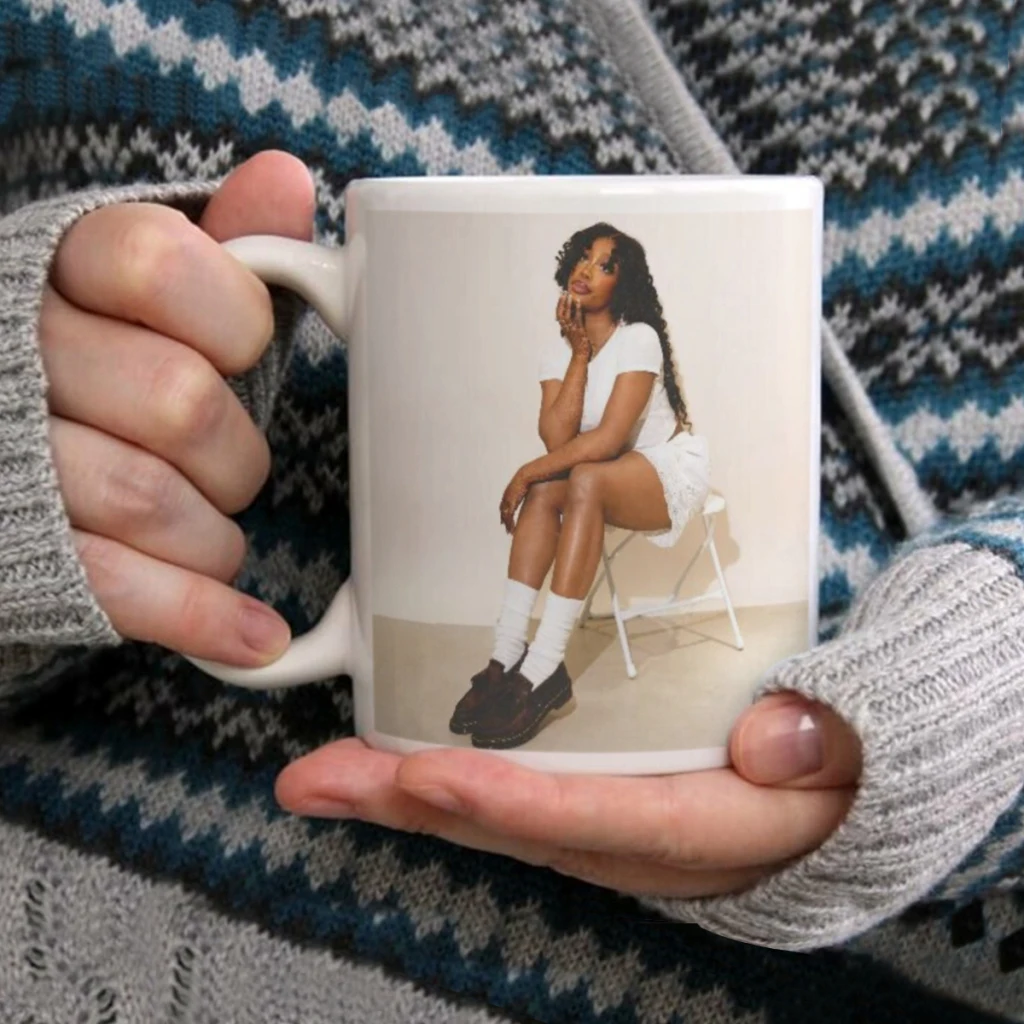 

Singer SZA SOS 11oz Funny Ceramic Coffee Mug Tea Milk Cup For Novetly Creativity Gift