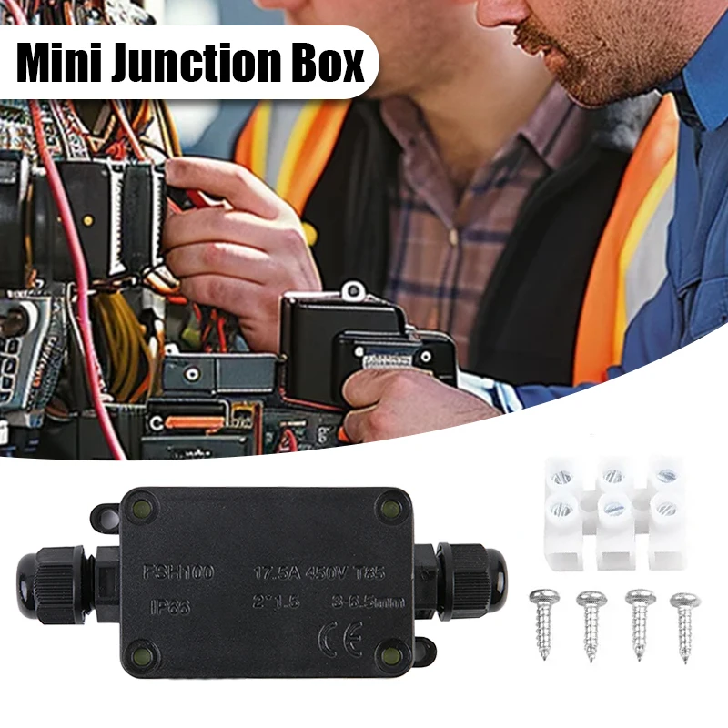 2 Way 3 Way Waterproof Electrical Junction Box Electrical Project Case Power Junction Boxes 450V Junction Box for LED Light