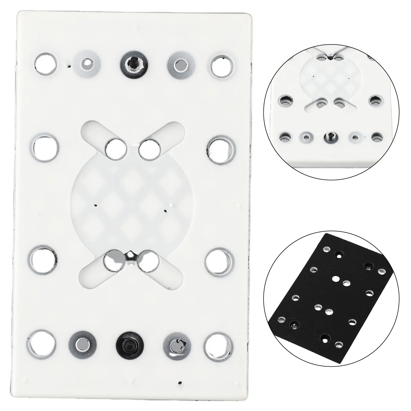 Brand New Sanding Pad Polishing Disc 12 Holes 130x80mm Accessories Backup Plate Long Service Life Regular Density