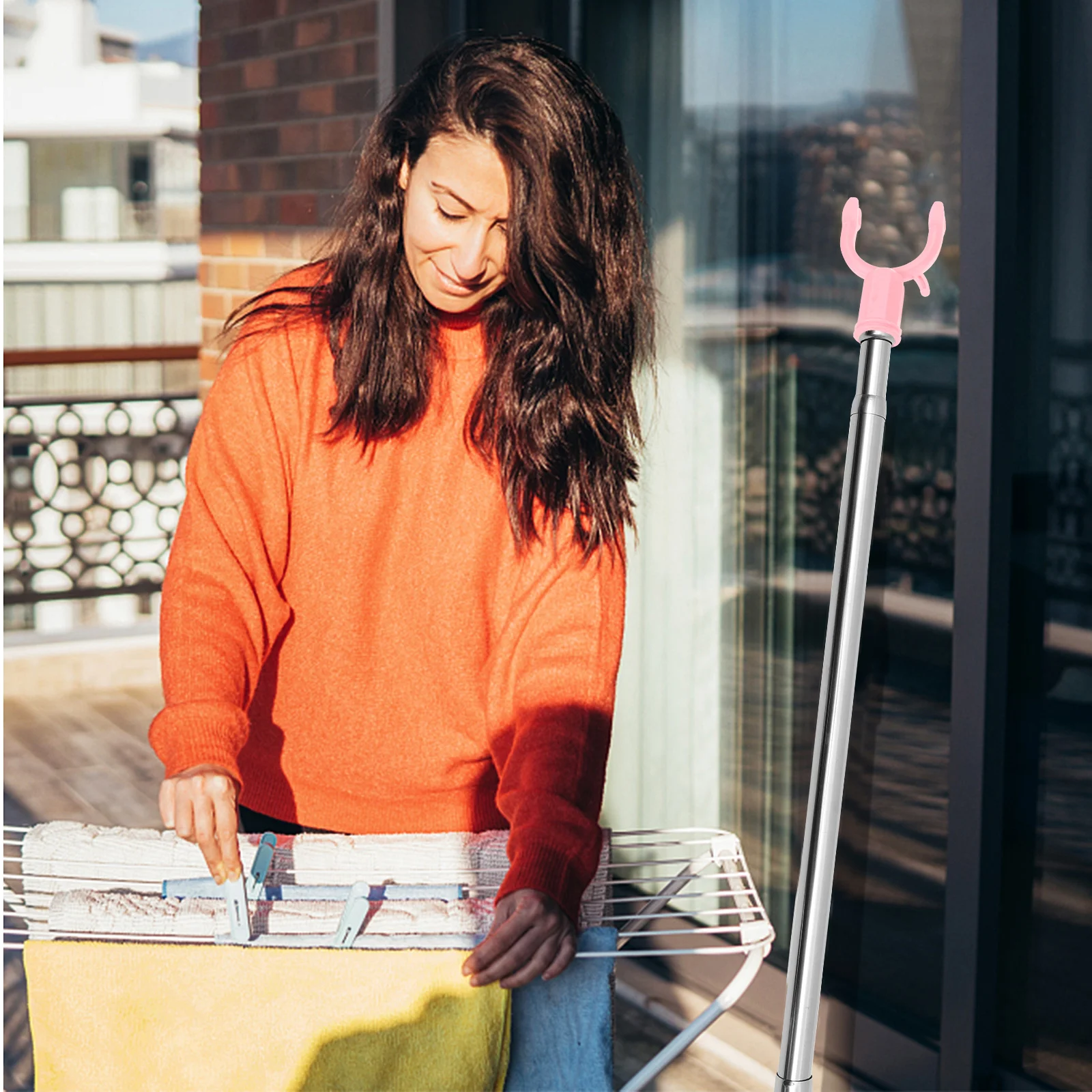 

3Pcs Clothes Fork Heads for Pole Easy to Replace and Use Accessories Clothes Forks for Pole Household Supplies