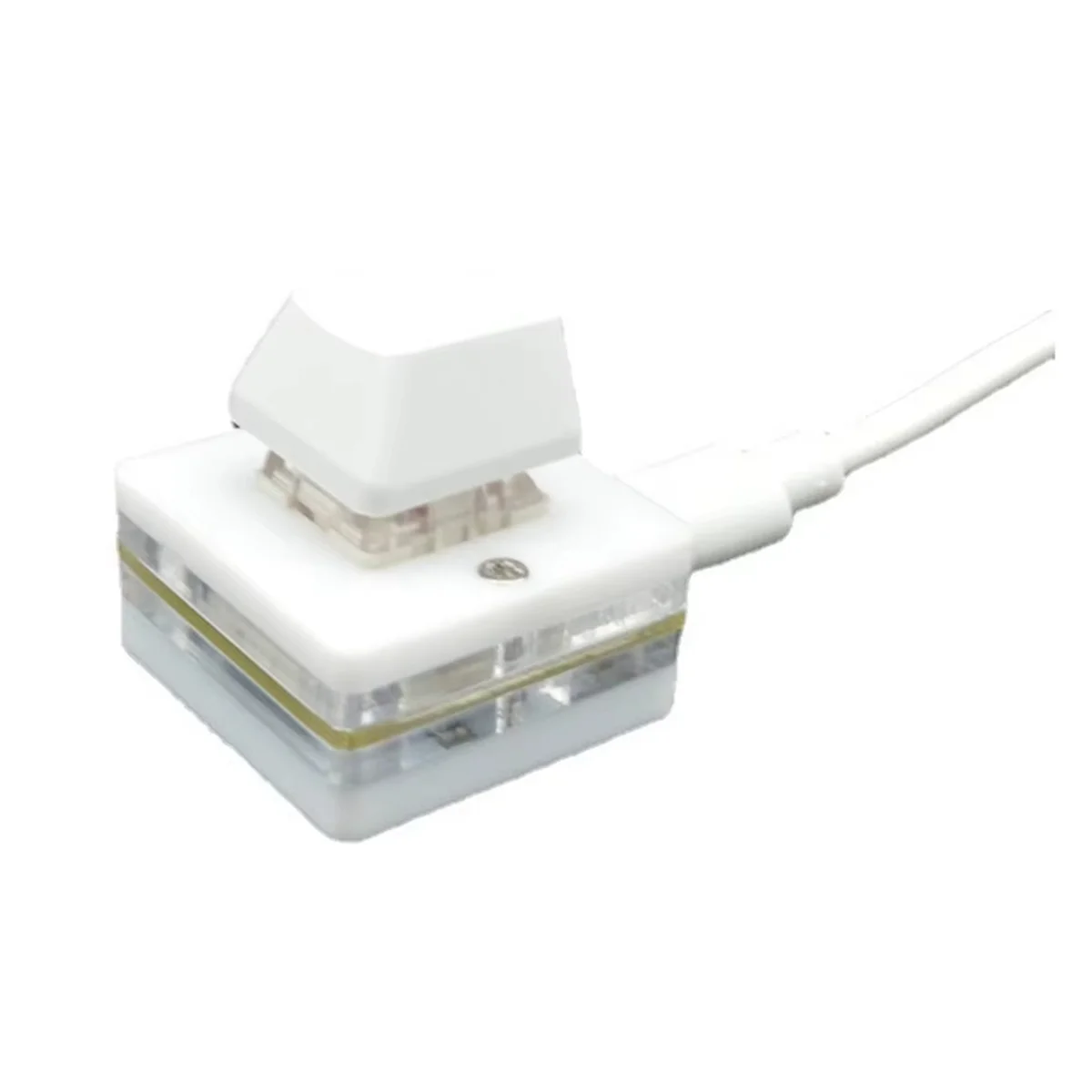 IYBBW-1-Key Snelkoppeling Toetsenbord USB Aangepast Programmeerbaar Macro Toetsenbord Hot Key Muis Eén Toets Knop RGB Mini Toetsenbord