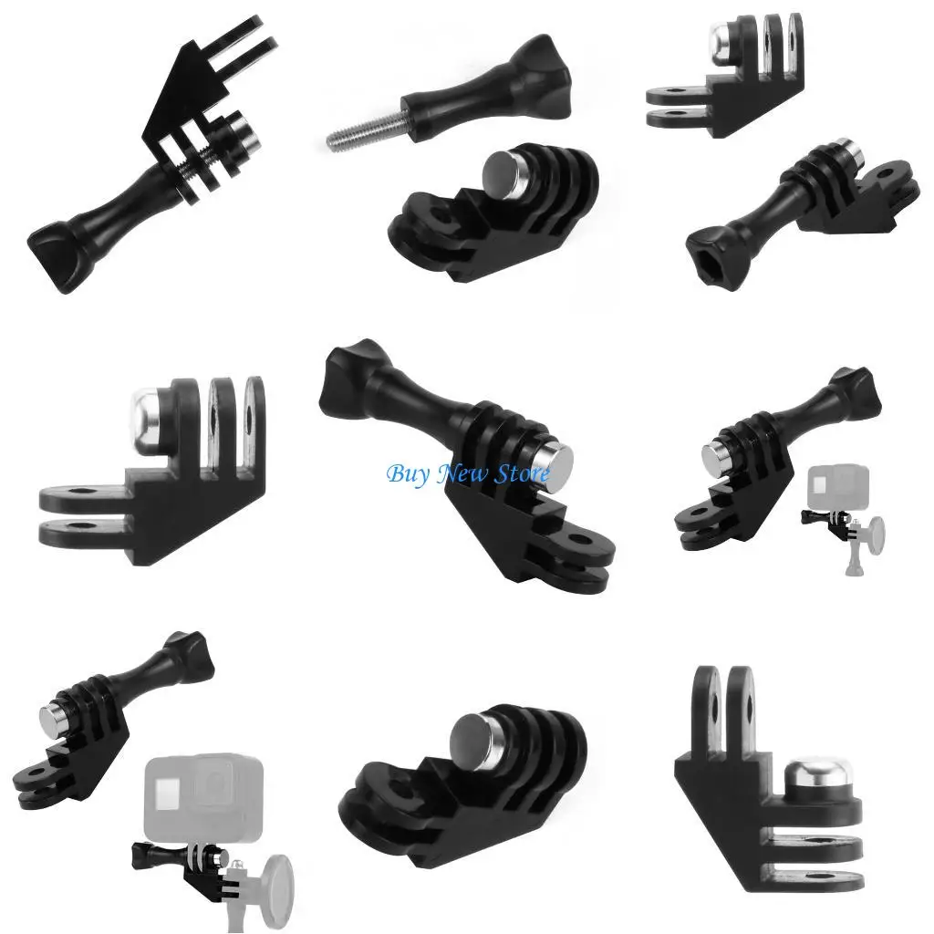 

20CE Shock Resistant Camera Fitting for Outdoor Sports 0 and 90 Degree Black