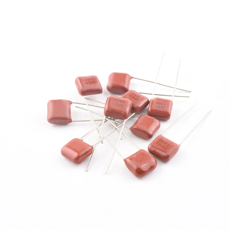 Комплект конденсаторов CBB, 100 шт., 100 В, 10 типов, 102 472 103 223 333 473 104 224 474 105