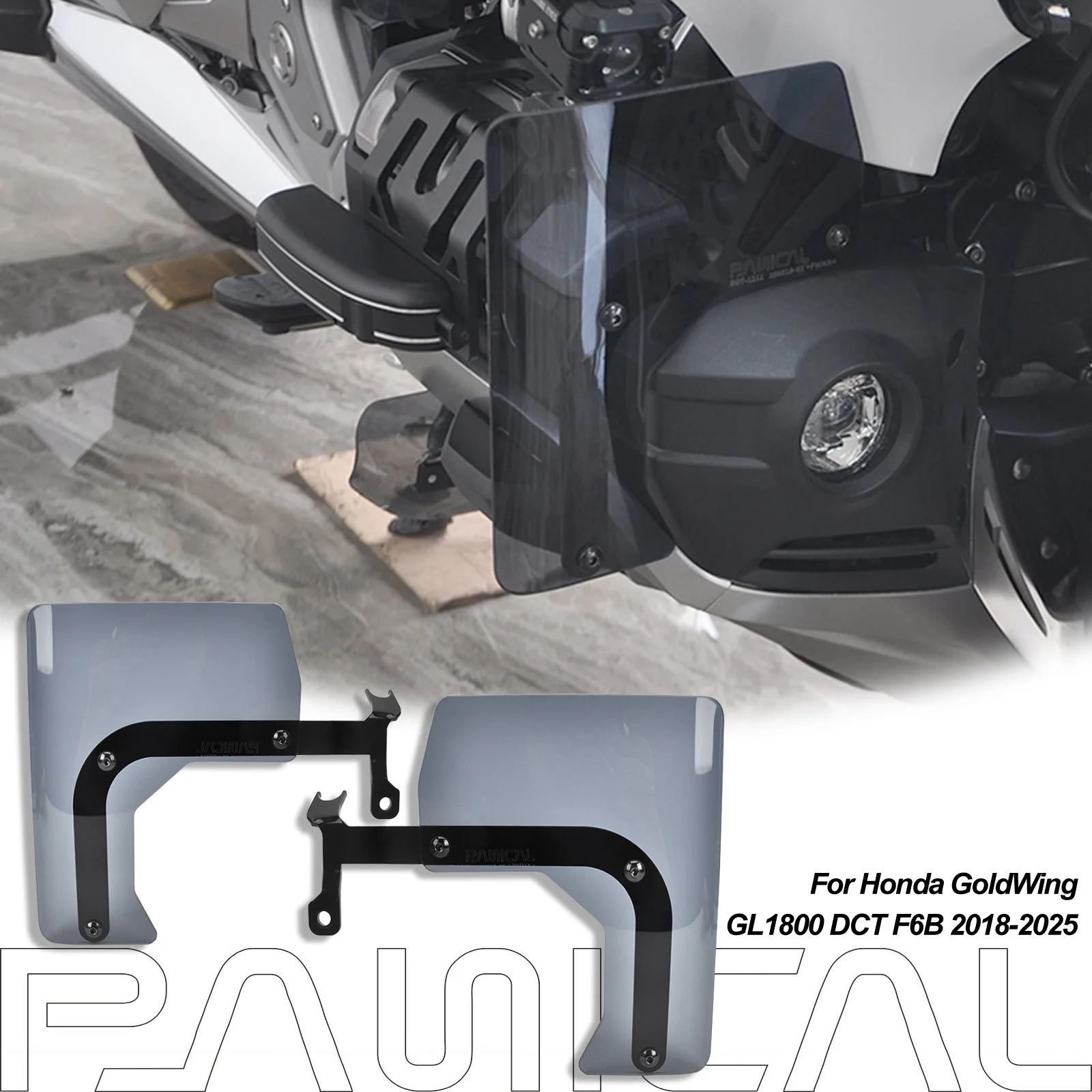 

PANICAL Motorcycle Air Deflector for Honda GoldWing GL1800 DCT F6B 2018-2025 Fog Light Deflector Air Deflector Accessories