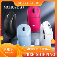 MCHOSE A7 Ultra Mouse Electronic Competitive Game 3-Mode Professional Wireless Bluetooth Paw3395 Lightweight Laptop Office Mouse