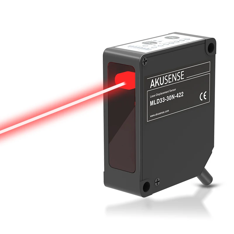 Akusense MLD33-L30P-442 High-Precision Laser Triangulation Displacement Sensor For Industrial Distance Measurement