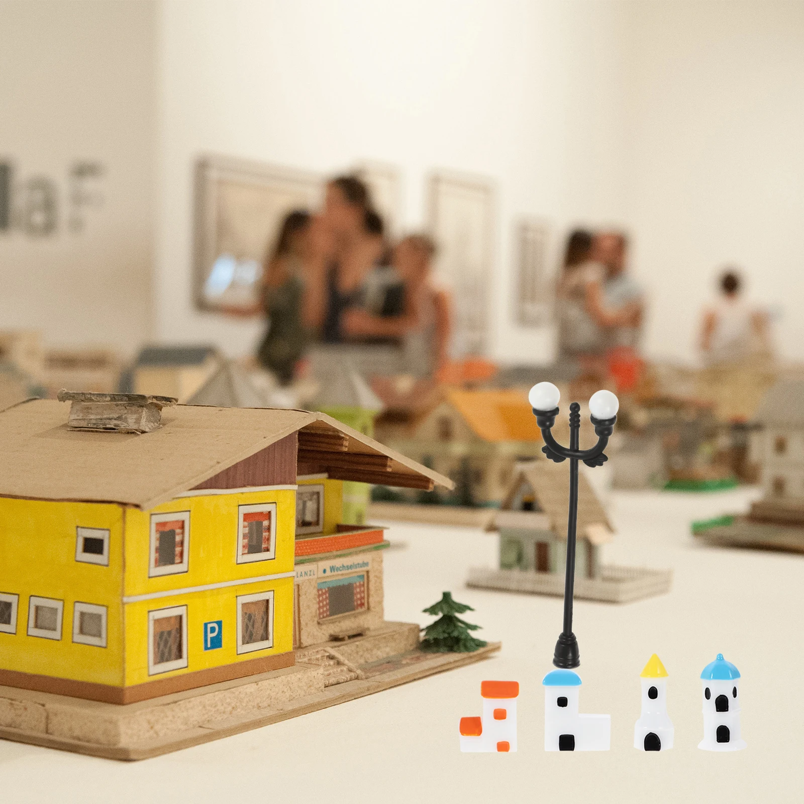 

12 Pcs Micro-landscape Small House Decorations Ornament Little Mini-landscape Garden Miniatures Resin Ornaments