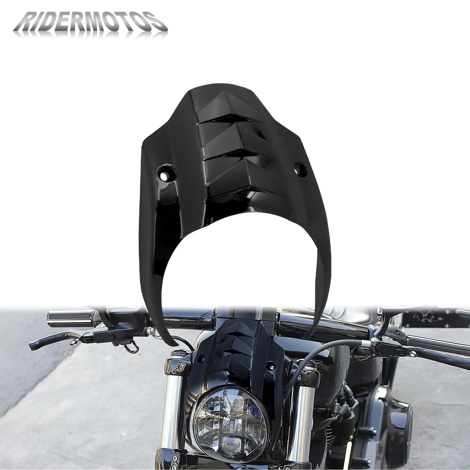 

Motorcycle Gloss Black Front Headlight Fairing Cover Headlamp Mask For Harley Softail Breakout FXBR 2018 2019 2020 2021 2022