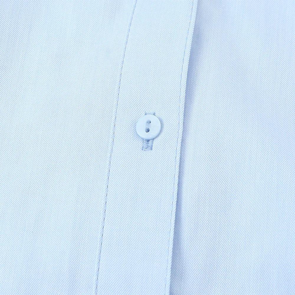 유럽 및 미국 패션 허리 단추 옥스포드 셔츠 여성 클래식 스타일 버튼업 탑 인기 의류