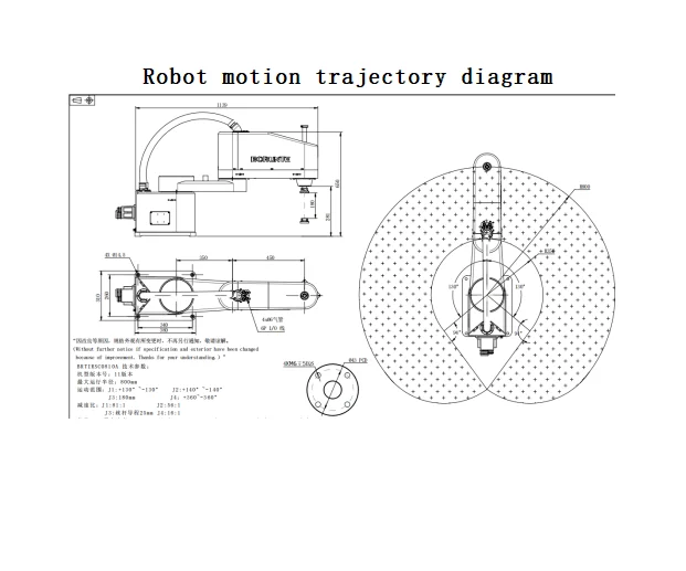 Compact Four Axis Assembling Scara Robot BRTIRSC0810A Industrial Robot BORUNTE Robot Arm