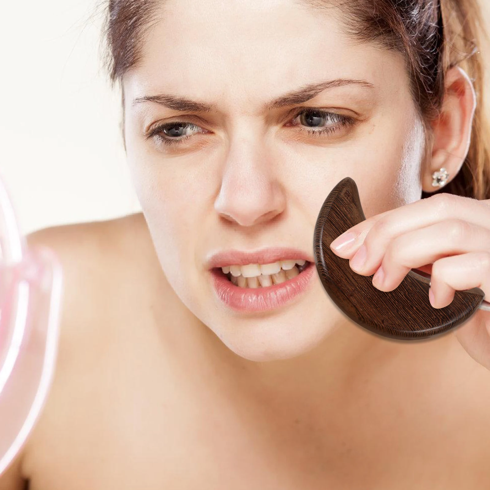 

Premium Wood Massager Guasha Board Body Massage Tool Shoulder Head Face Compact Adjustable Tension Pressure for Adults