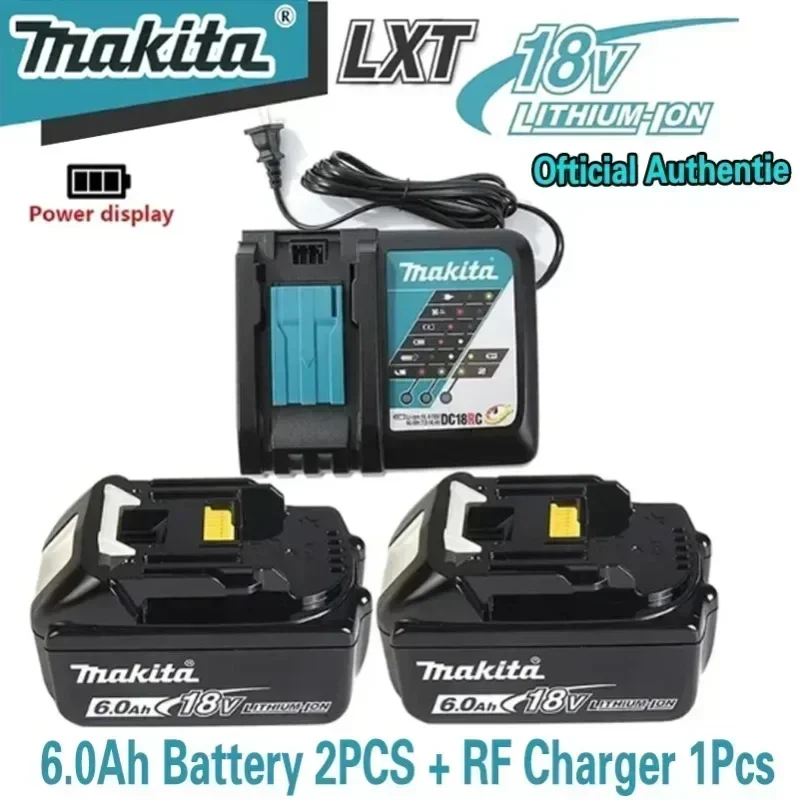 

Makita Original 18V 6.0Ah, replaceable LED lithium-ion battery LXT BL1860B BL1860 DDF487 DTW700 rechargeable power tool battery