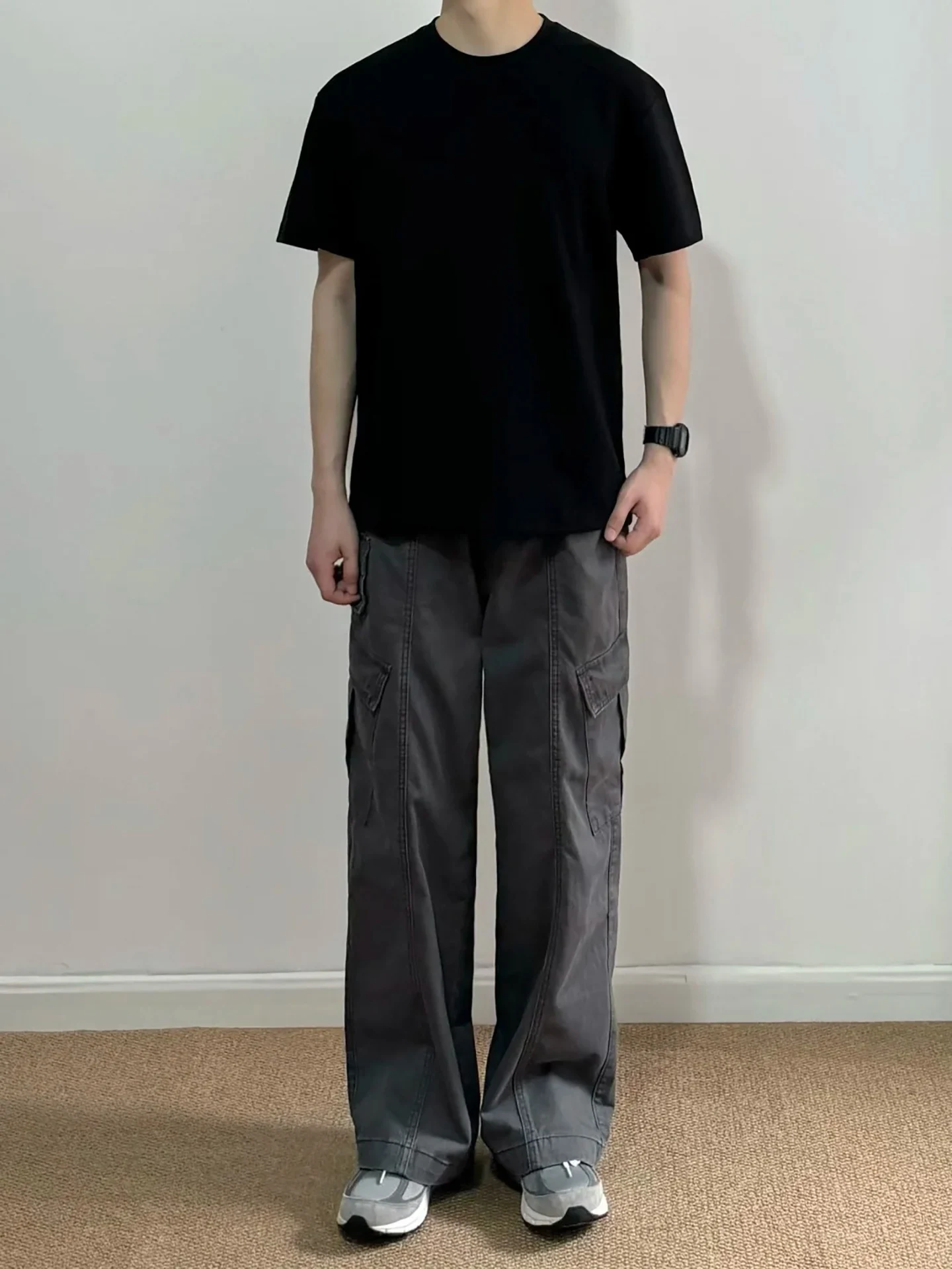 

Мужские рабочие брюки American Sle из чистого хлопка, дышащие, повседневные, свободного кроя, широкие штанины, прямой силуэт, модный бренд