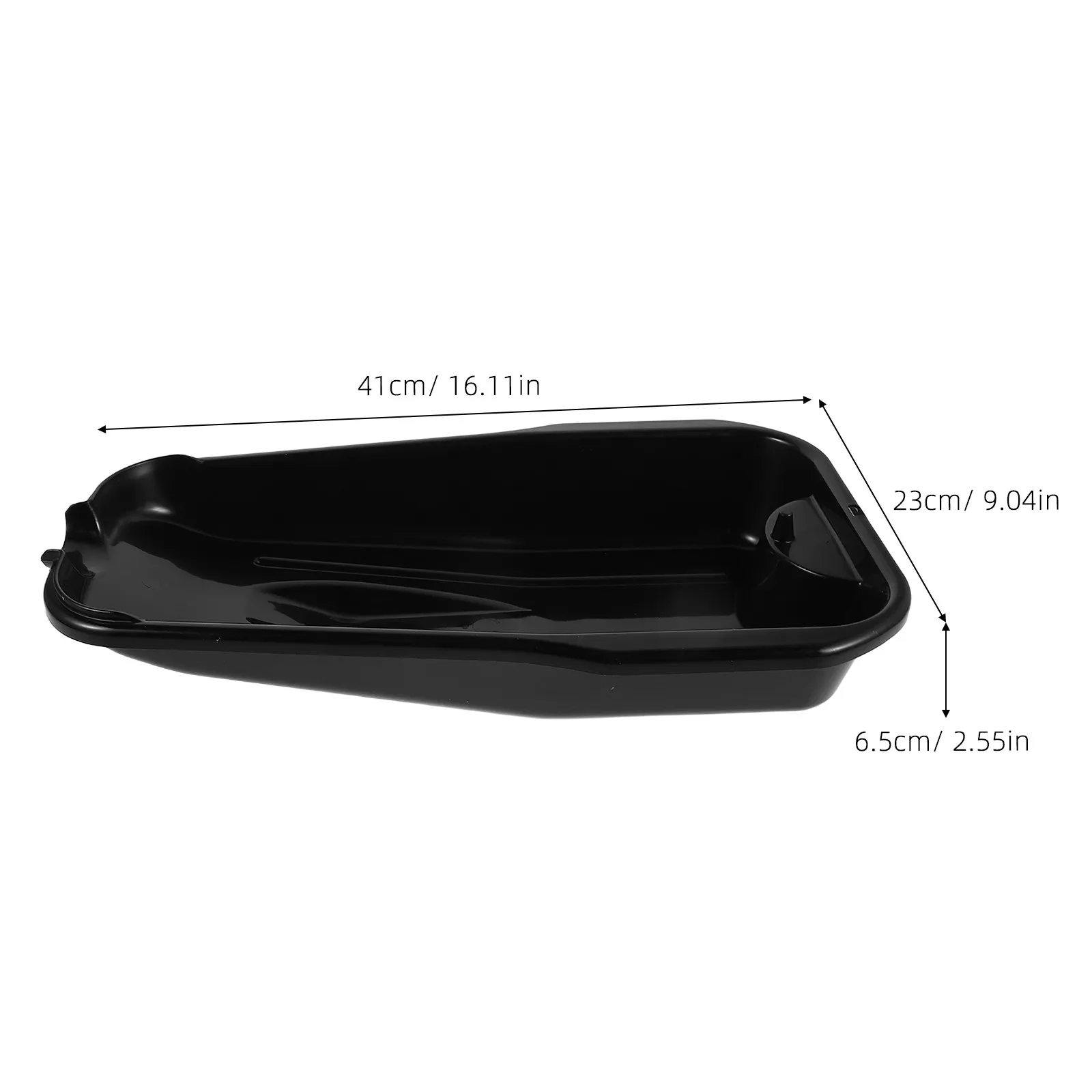 Engine Oil Drain Pan Plastic 2.5L Automotive Waste Oil Collector Tray Leakproof Drip Pan for Car Motorcycle Garage Maintenance