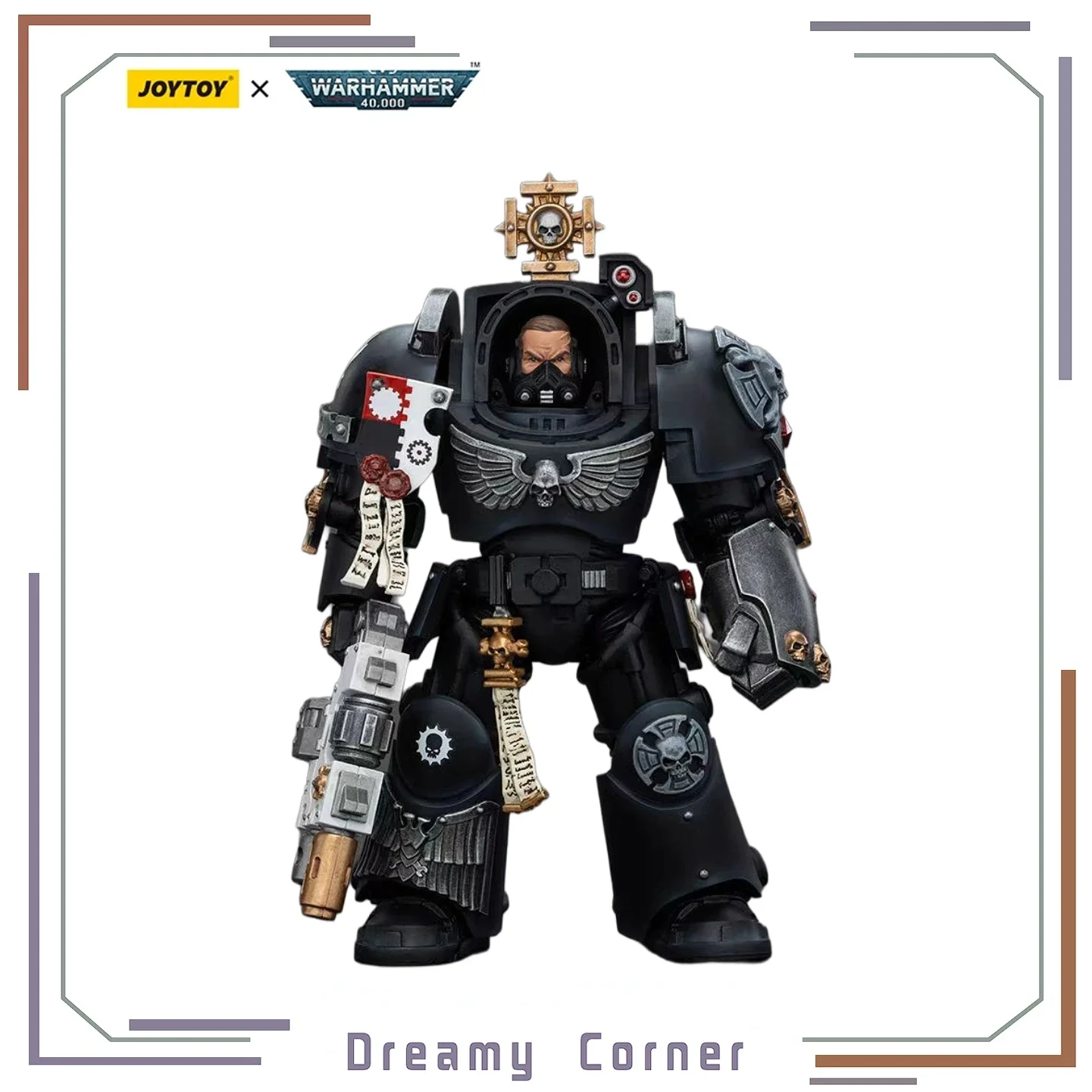 

【In Stock】JOYTOY Warhammer 40K Lron Hands Captain in Terminator Armour 1/18 Action Figures Models Toys