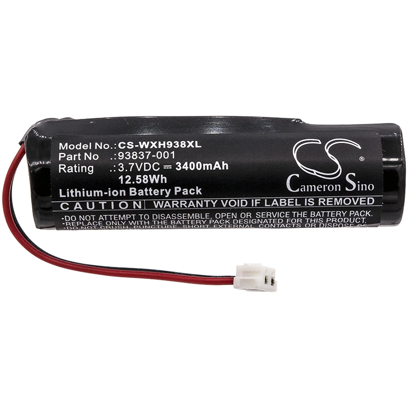 CS Barber Shaver Battery For Wahl Sterling 4 Designer Super Taper Cordless Senior 8591L 8504L Fits 93837-001 3400mAh