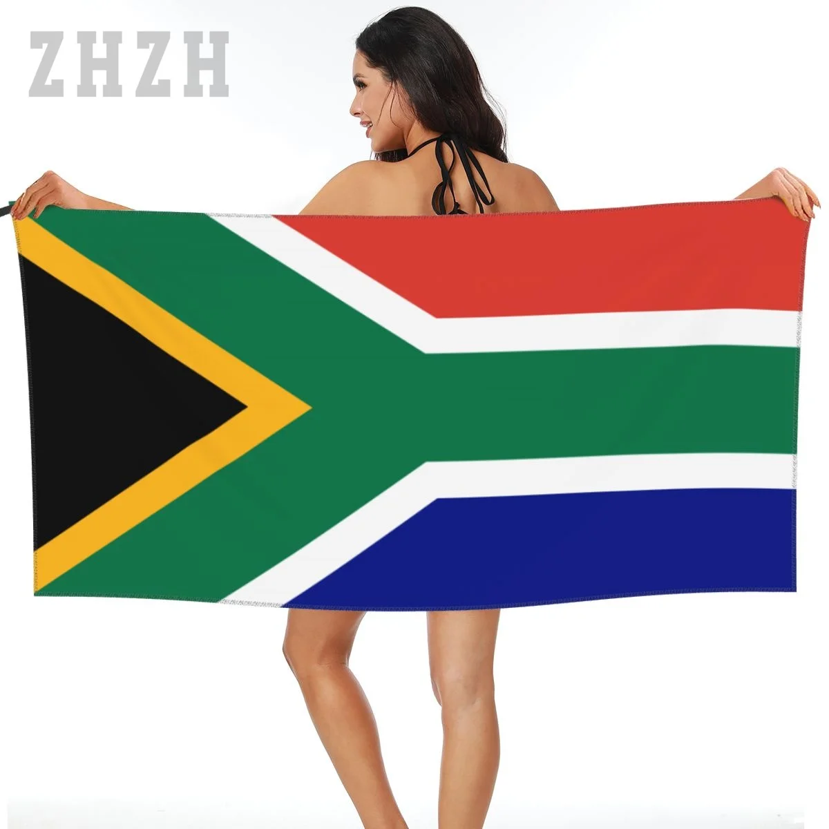 

More Design South Africa Flag Emblem Bath Towel Quick dry Microfiber Absorbing Soft Water Breathable Beach Swimming Bathroom