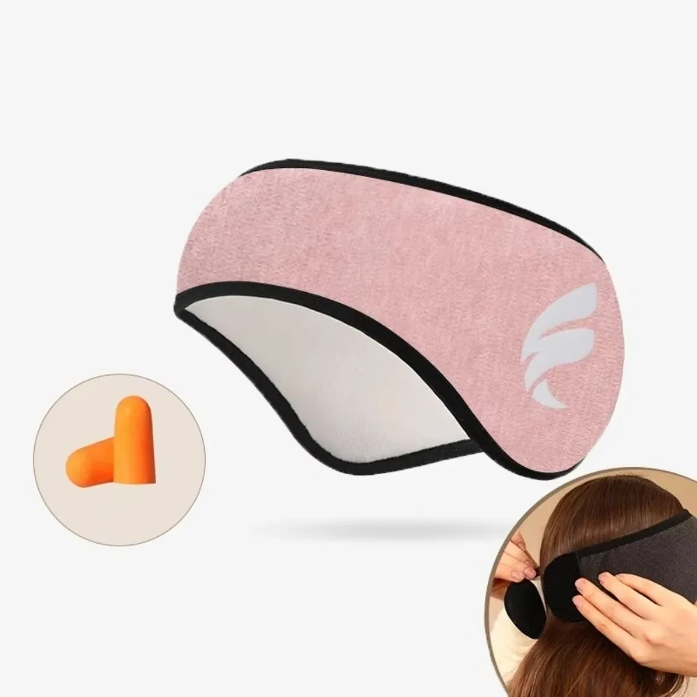 

New Home Sleep Mask Blackout Design Anti Noise Sleep Mask With Earmuffs Earmuffs Cotton Fabric Cotton Blindfold Travel