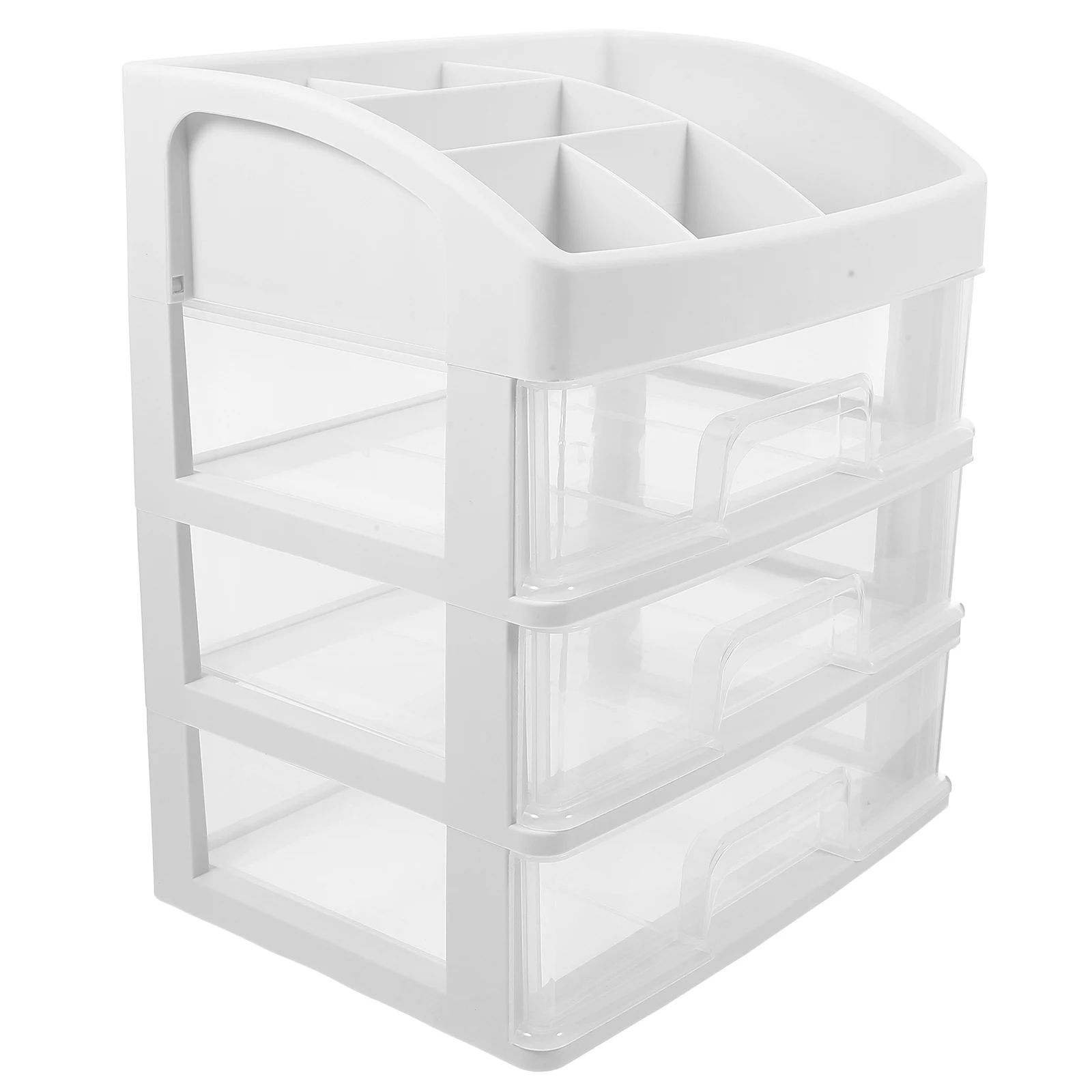 

Multi-layer Drawer Storage Box Desktop White PP Strong Office Classroom Kitchen Bedroom File Document Pencil Eraser