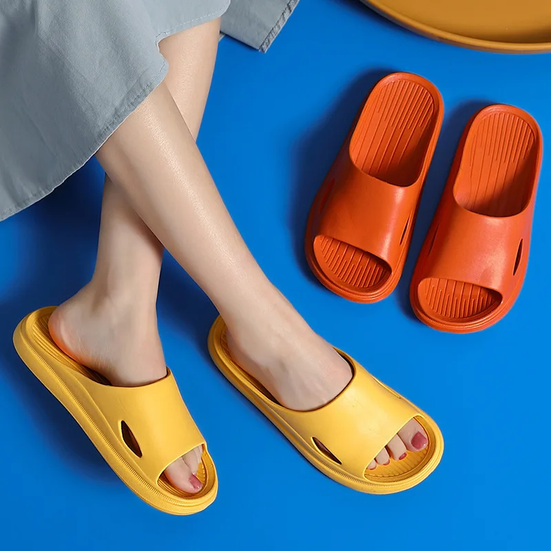 Summer Fashion Men Women Home Slippers Light Comfortable EVA Soft Sole Indoor Outdoor Slides Bathroom Anti-Slip Couple Slipper