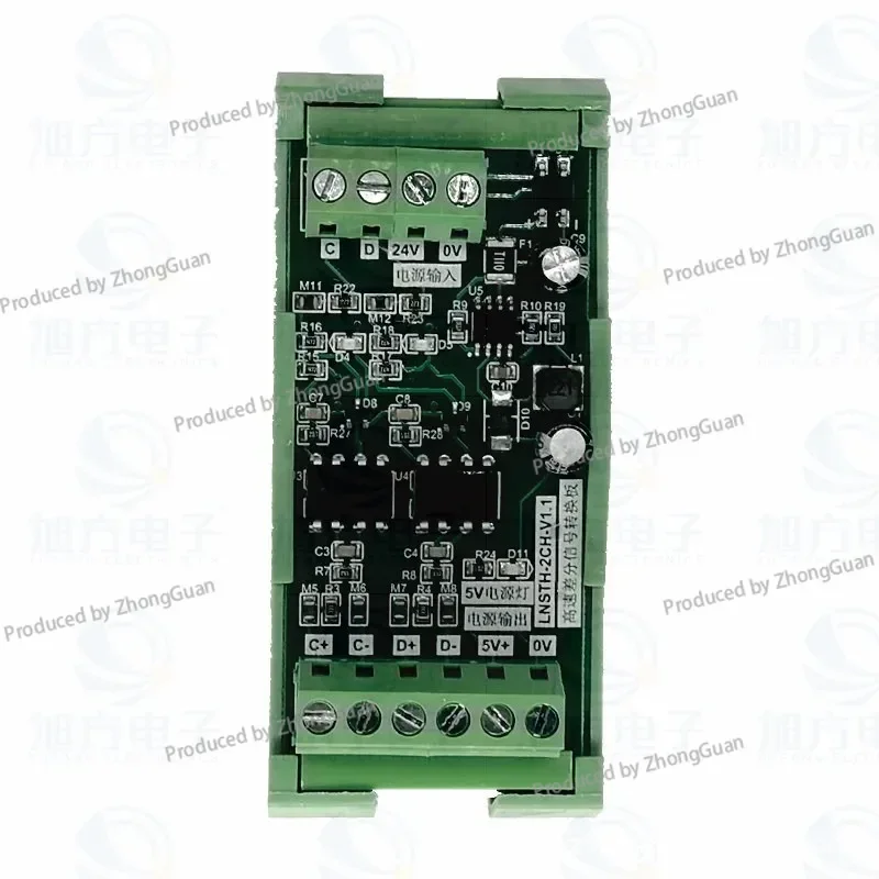 PLC Signal Converter Controls Encoder Servo Driver, High-speed Conversion Fully Compatible Differential To Amplifier Board