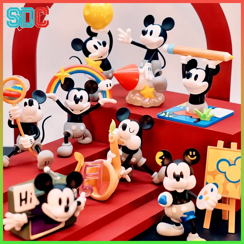 

Горячая новинка, оригинальная коробка для охотничьей серии Disney с Микки Маусом, аниме, экшн-фигурка, милая настольная игрушка-украшение, крутой подарок