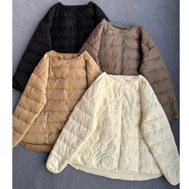 johnature-abrigo-de-plumon-corto-para-mujer-ropa-de-estilo-japones-cuello-redondo-simple-suelto-versatil-color-solido-nuevo-invierno-2024