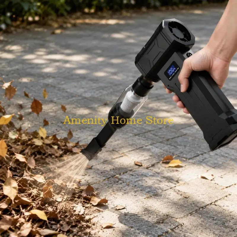 F26C Rechargeable Handheld Dust Blower with 41 m/s Air Speed for Keyboards, Outdoor Equipment, and Car Interior Crevices