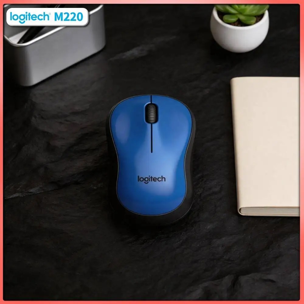 Logitech M220 Silent Wireless Mouse 10m Range 1000 DPI 3 Buttons Ambidextrous 18-Month Battery Accessory