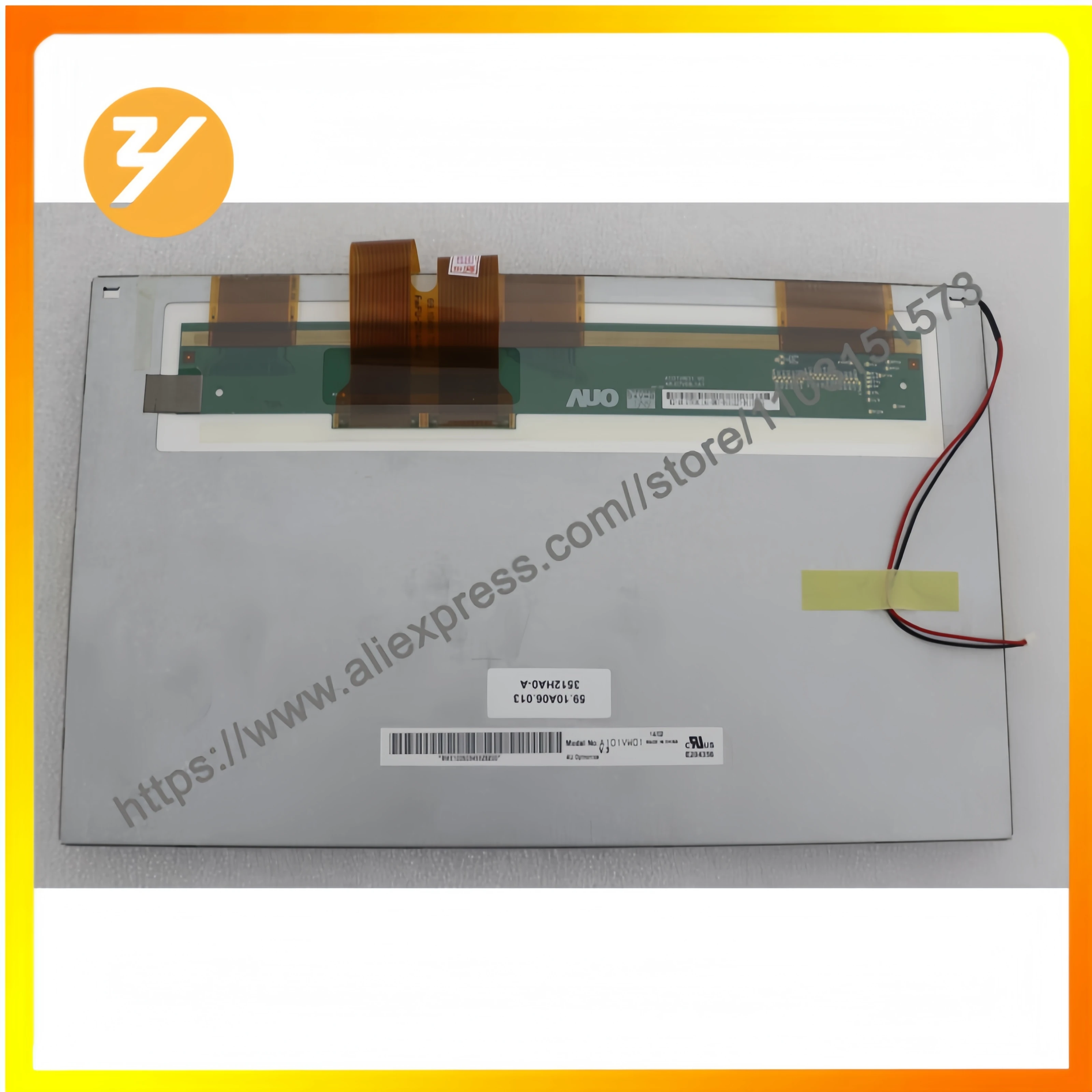 متوفر 10.1 بوصة العلامة التجارية الجديدة A101VW01 V.3 شحن سريع اختبار شاشة LCD الصناعية Zhiyan العرض