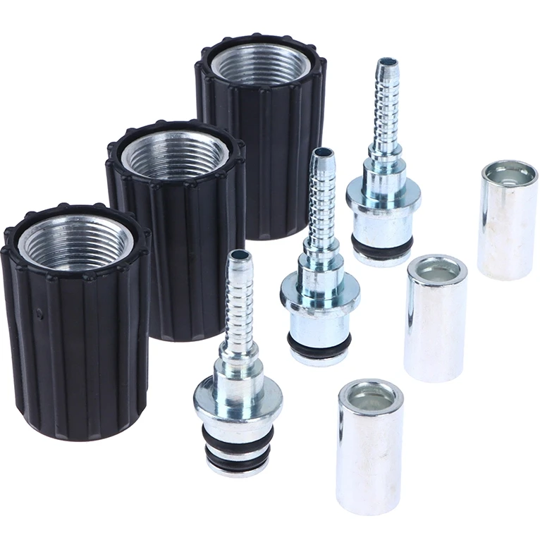 D14 D15mm Ring Nut M22 Car Washer Water Cleaning Hose Pipe Fitting Twist Connector High Pressure Washer Hose Insert Fittings