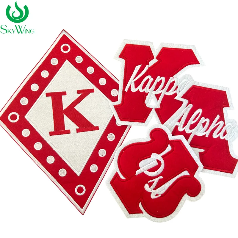 Kappa Alpha Psi Fraternity Kappa Shield Chenille Embroidered Iron on Patch for Jacket Hoodie