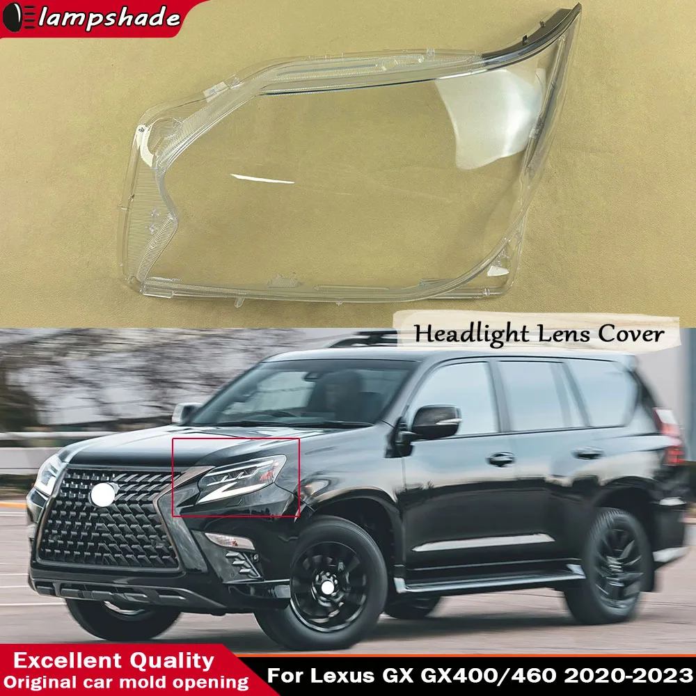 

For Lexus GX GX400/460 2020 2021 2022 2023 Headlight Cover Transparent Lampshade Lamp Shade Plexiglass Replace Original Lens