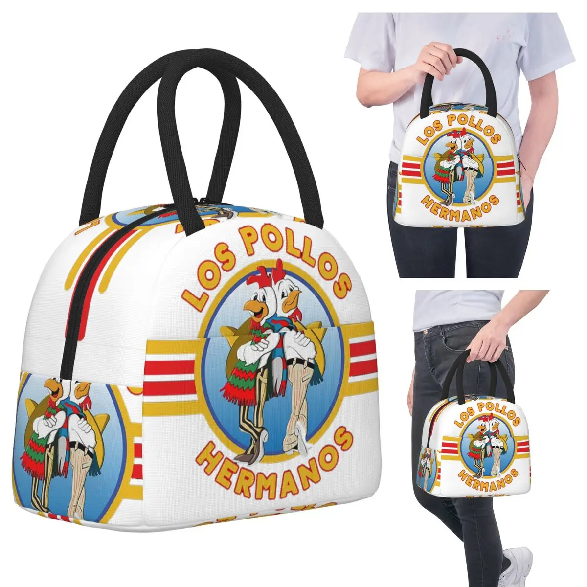 

Сумки для обеда Los Pollos Hermanos, изолированная коробка для бенто, портативная сумка для обеда, сумки для пикника, термосумка для женщин, студентов, школы