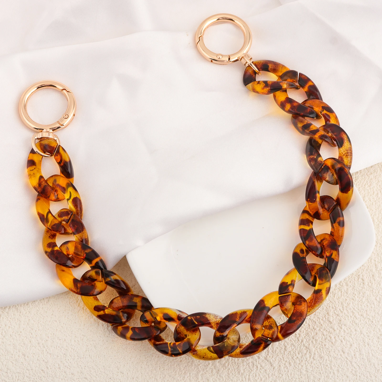 Tortoiseshell Bag Acrylic - Rantai Tas Akrilik Premium Motif Amber