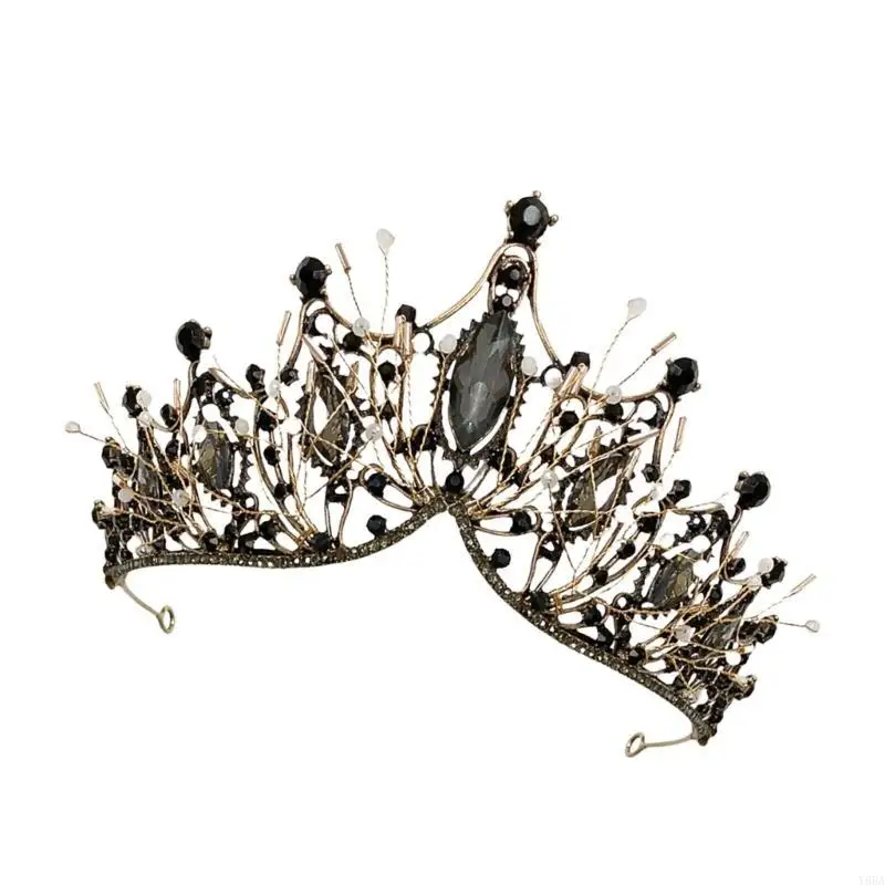

Y88A Madonnas Headpiece Goddesses Heawear Handmade Headwear with Beads Chain