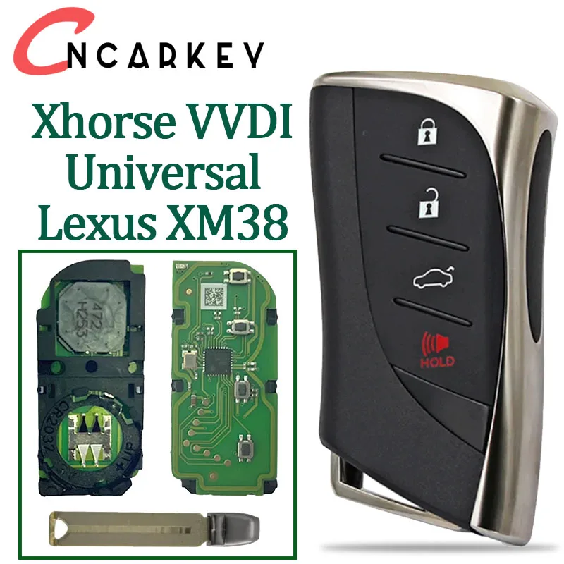 

3/4 buttons For Lexus ES RX LX and Toyota Chinese version Xhorse VVDI XM38 Smart Key （Only Chinese Xhorses tools are generated）