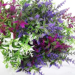 2PCS Artificial Flowers Outdoor UV Resistant for Outdoor Lavender Flowers for Outside Garden Porch Window Hanging Planters Decor