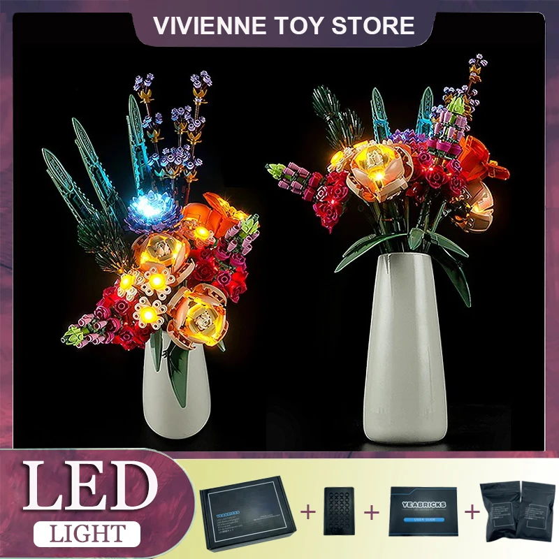 

DIY LED Light Kit For LEGO 10280 Flower Bouquet (Only LED Light,Without Blocks Model)