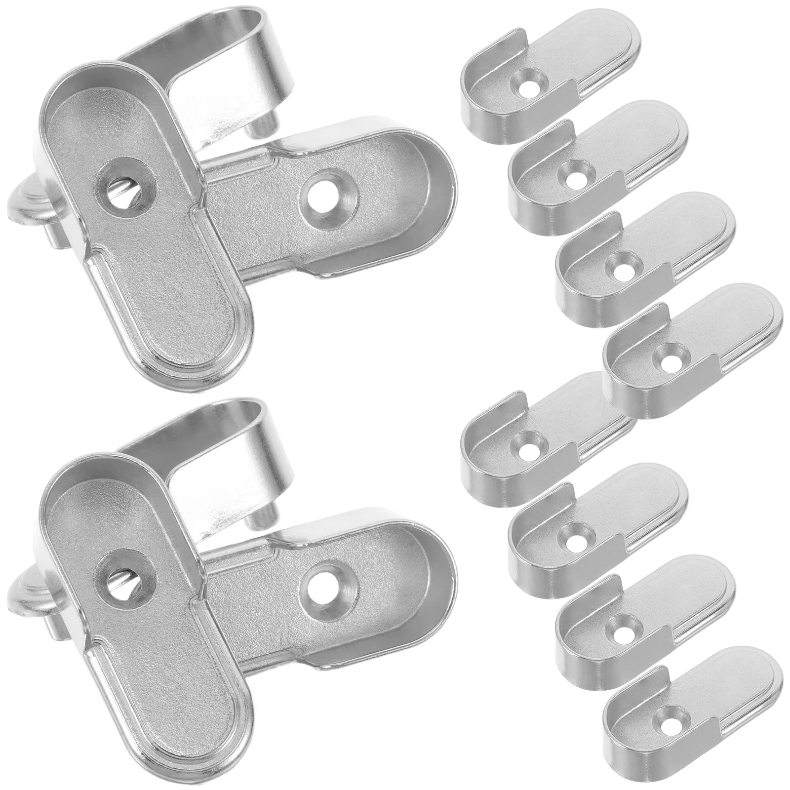 

Комплект из 18 кронштейнов для штанги в шкафу, сверхпрочные, из цинкового сплава, металлические держатели для крепления штанги в гардеробе, аксессуары для фиксации штанги