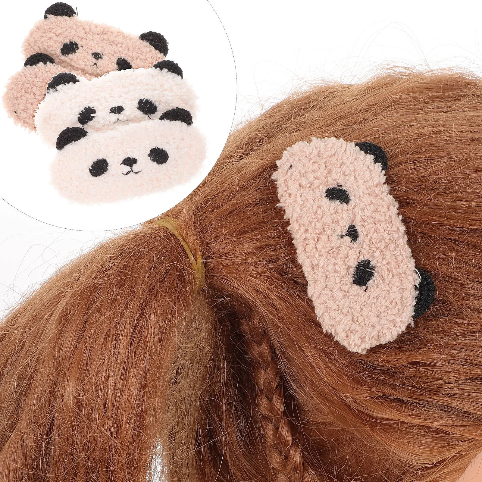 4 szt. spinek do włosów z motywem zwierzęcym, niedźwiedź, panda, stylowe akcesoria do włosów dla kobiet i nastolatek, uniwersalne spinki zwierzęce.