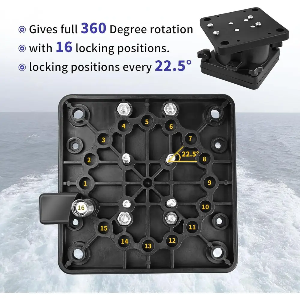 1026 Soporte de Pedestal Giratorio para Modelos Negro Pequeño