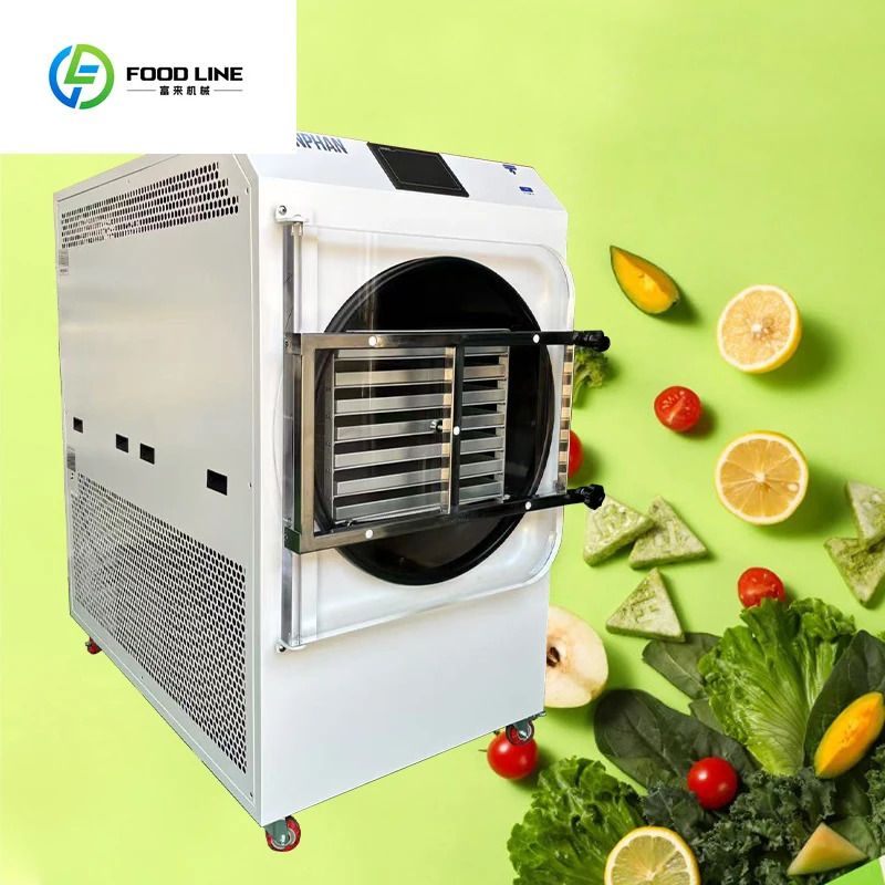 Factory Manufacturer Large Tray Space 4m2 14 Trays Vacuum Food Lyophilizer Freeze Dryer Lanphan HFD-40 for Fruits and Vegetables