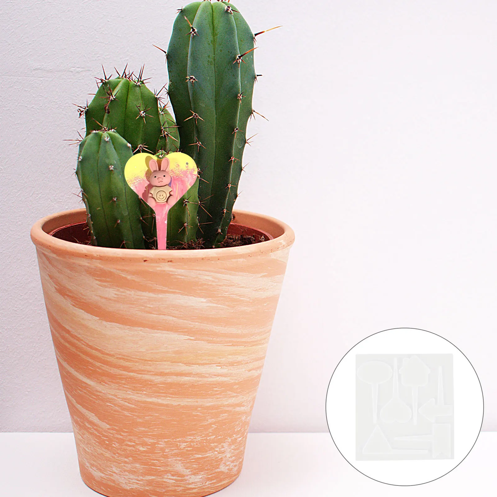 

Green Plant Mold Silicone 3D Diy Casting Flexible Reusable Epoxy Resin Molds For Garden Tags Handicrafts Craft Supply