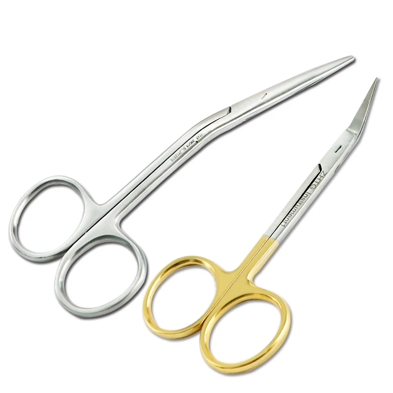 

Bevel jaw scissors curved scissors day work warp 45 degrees bird beak scissors Cosmetic nasal septum scissors horn nasal tool