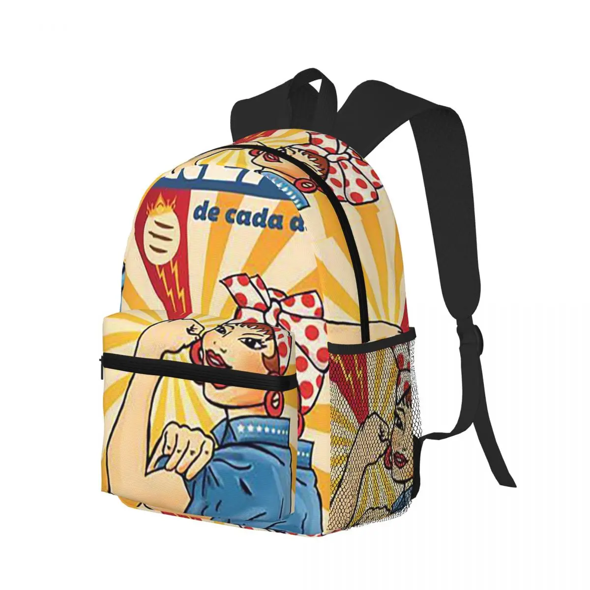 Arepas Venezuela Student Backpack School Bag Hiking Travel Daypack for Boys Girls Bookbag Shoulder Bags